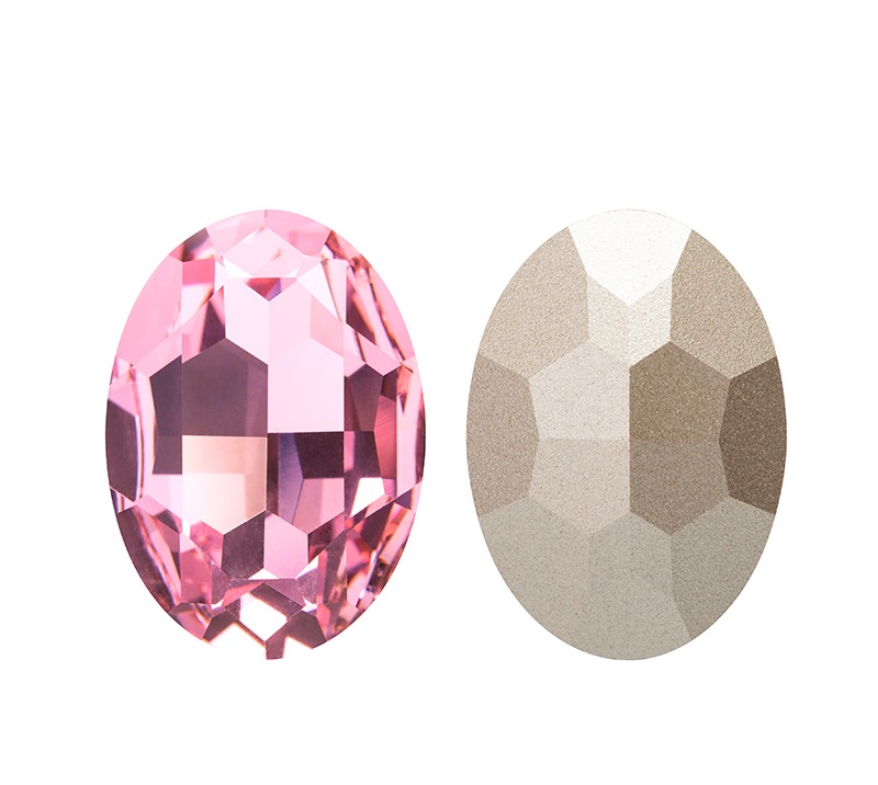 ко18-r Кристалл овал 18*13мм, rose
