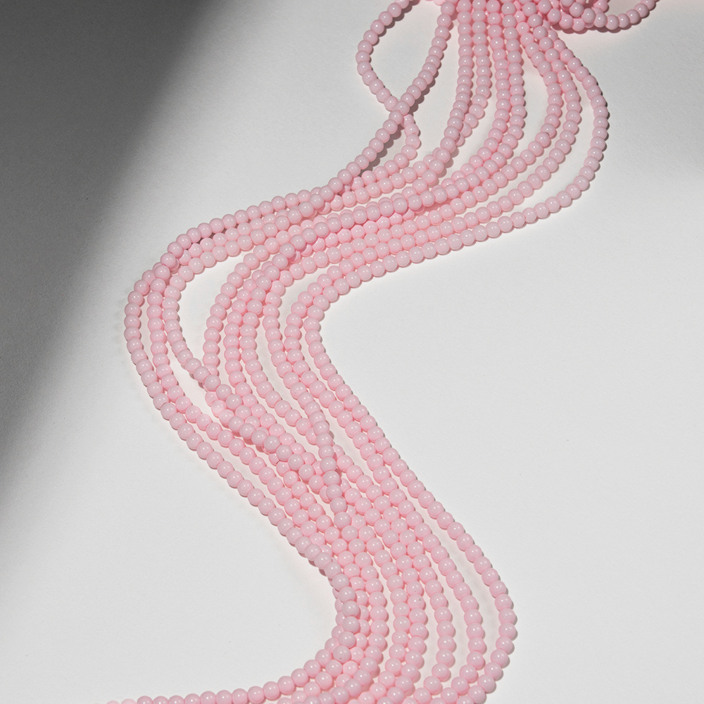 м6-рз "Майорка" шар 6мм розовый зефир, 40см