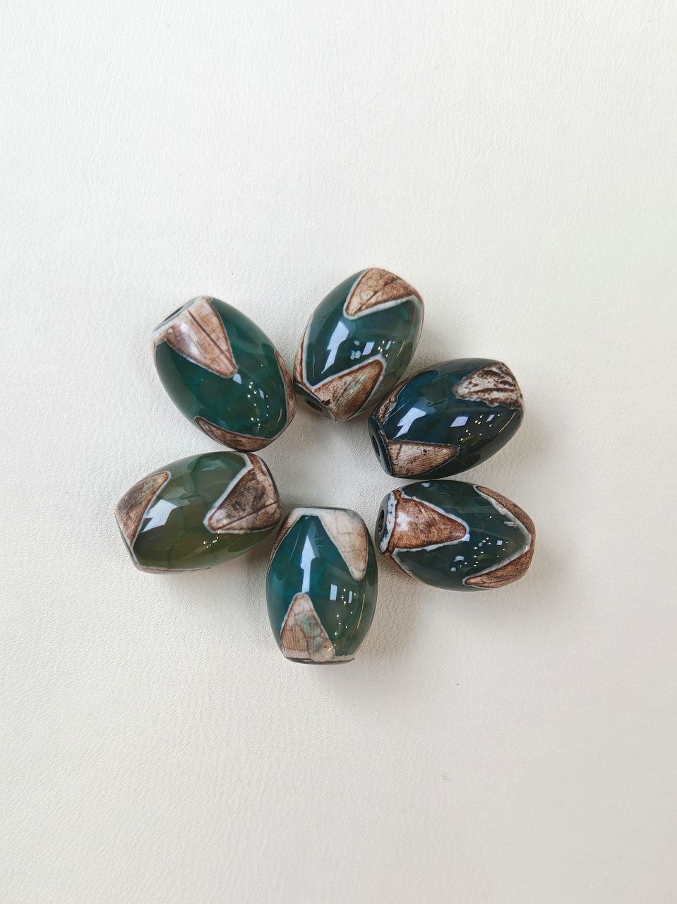 дзи-лошзм ДЗИ "Лошадь" малая 13*10мм, зеленый