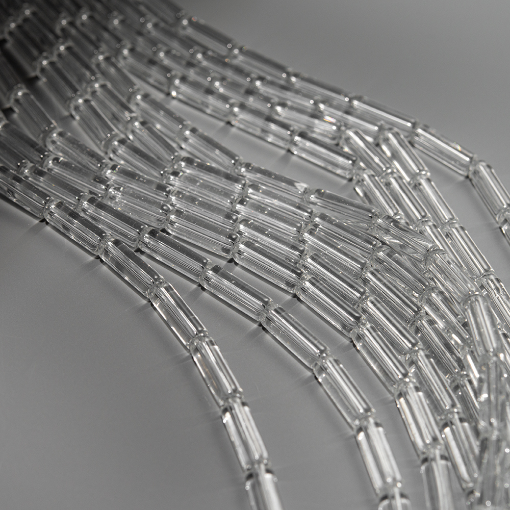 тр-11 Хрусталь (имит.) трубочки 13*4мм, нить 37см