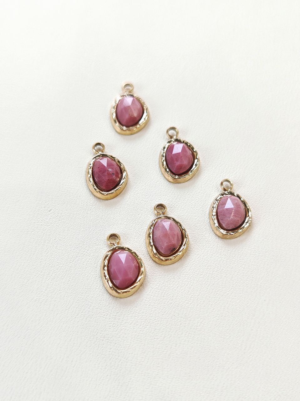 п839-р Подвеска с камнем "Овал" 11*8мм, родонит