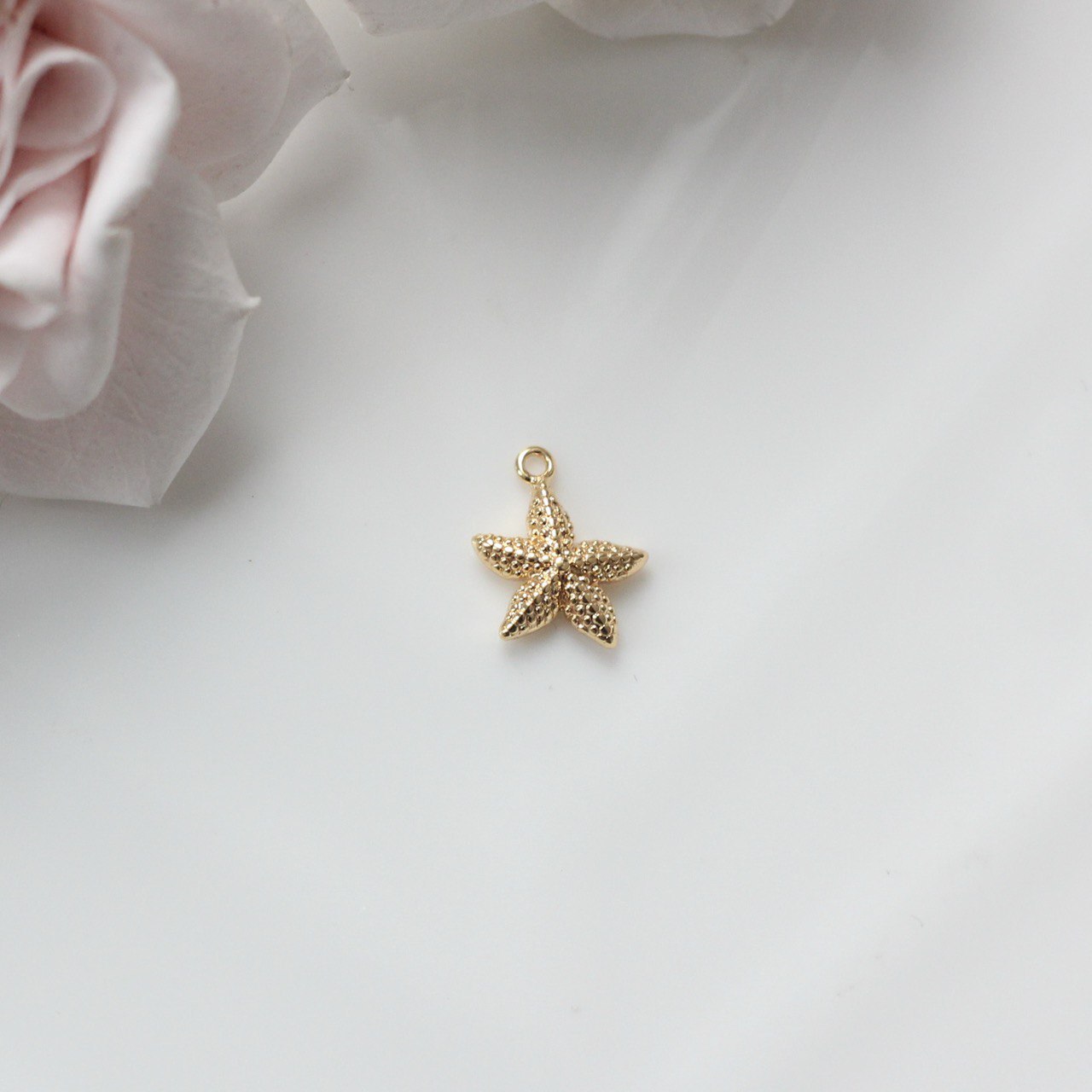 п624-з Подвеска "Морская звездочка" 13*10мм, позолота