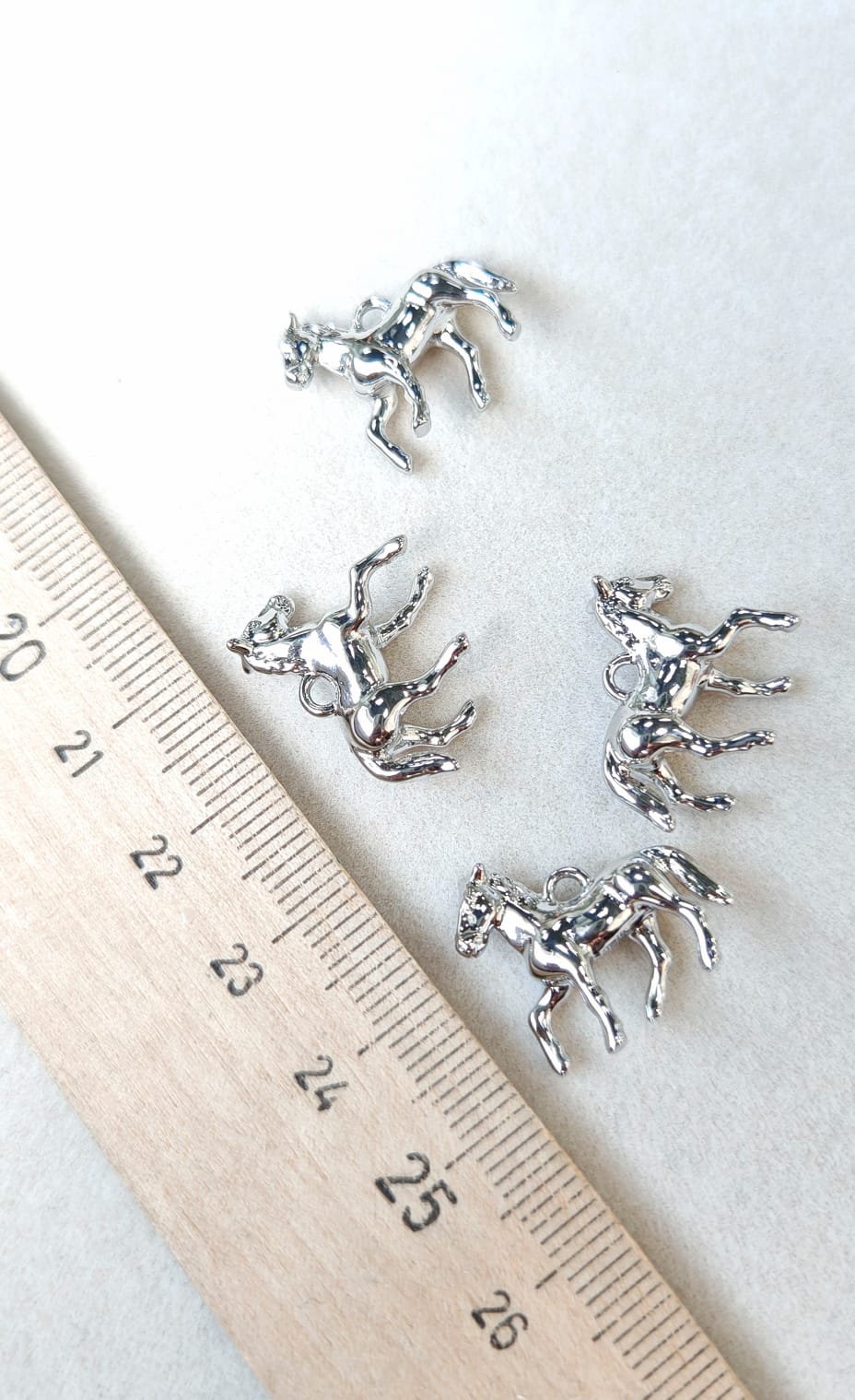 пд1620-р Подвеска "Лошадка" 16*20мм, родий