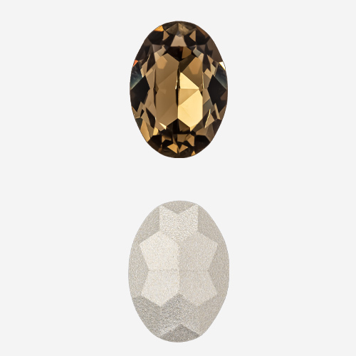 ко14-st Кристалл овал 14*10мм, smoked topaz