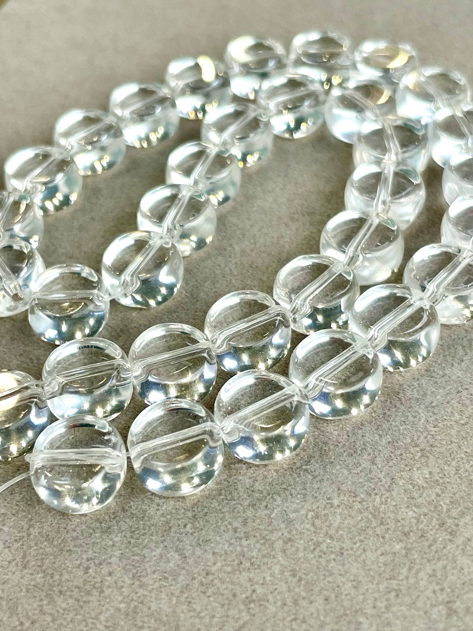 бшт-спр105 Хрусталь (имит.) гладкая таблетка 10*5мм, прозрачный, шт