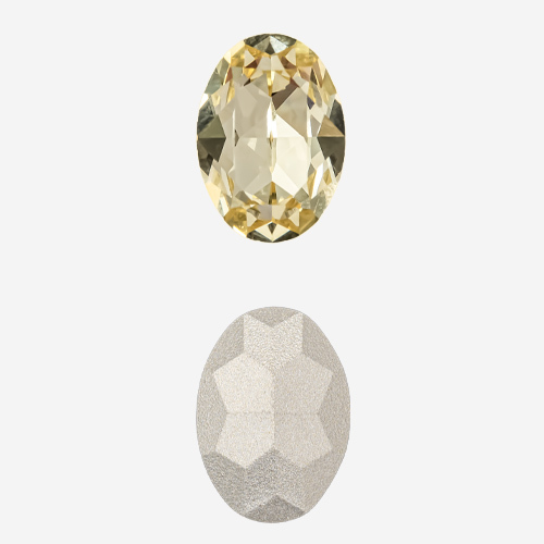 ко14-l Кристалл овал 14*10мм, lemonade