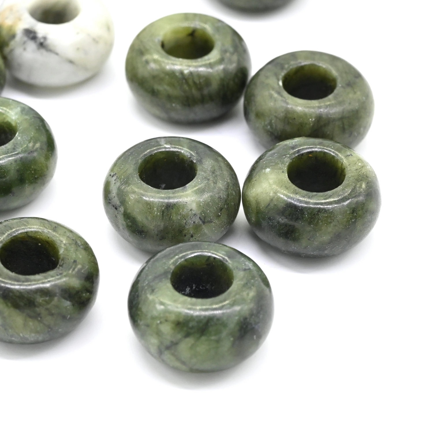 б14-н Бублик 14мм, нефрит