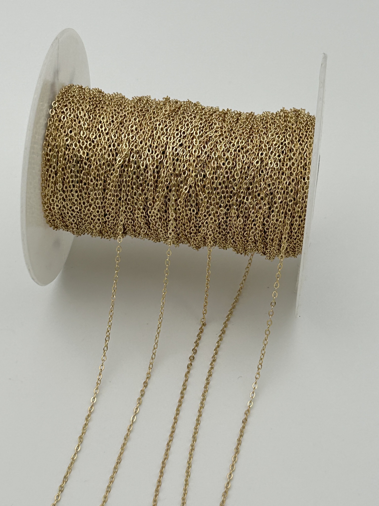 114-з Цепь якорная тонкая 1,5мм, позолота, м