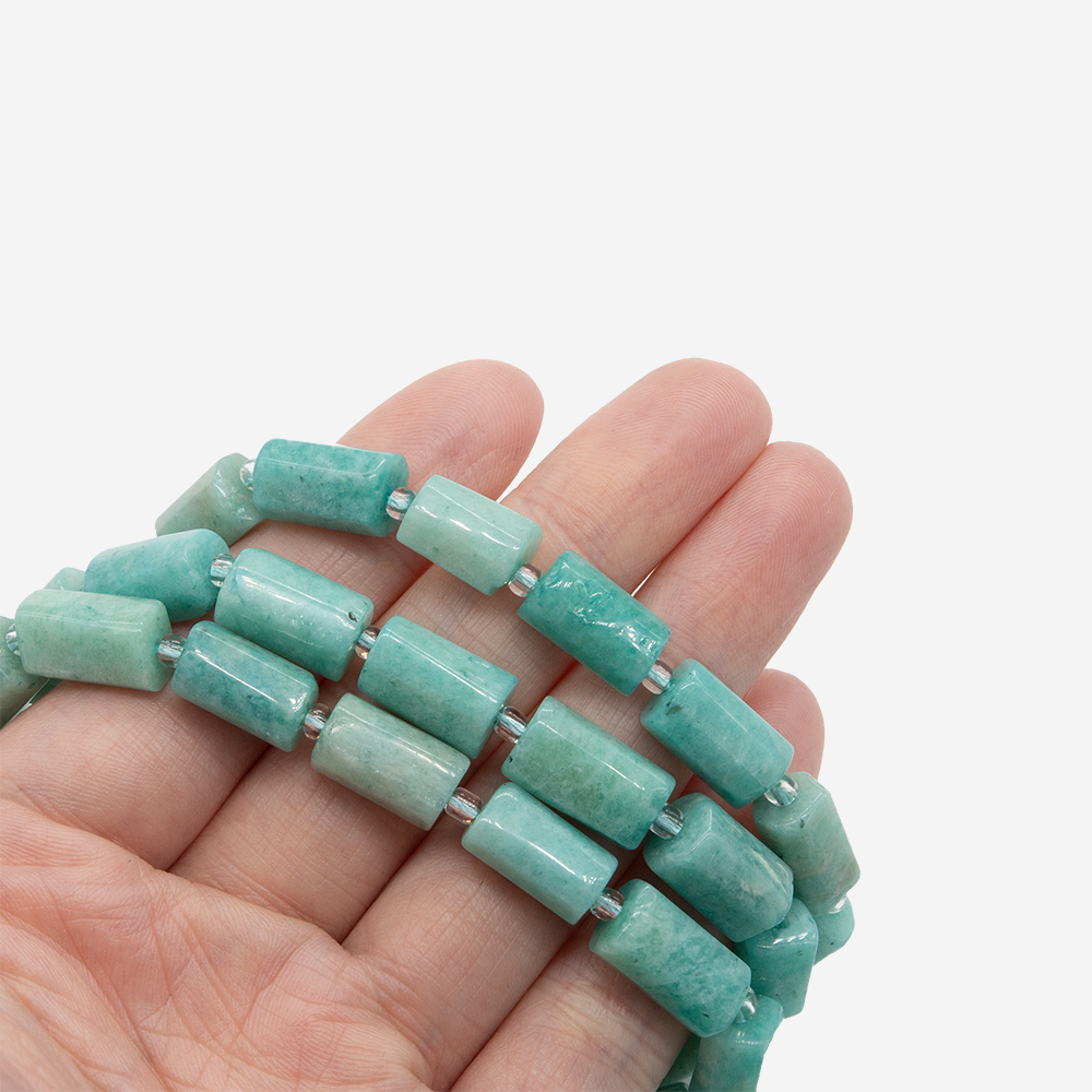 бшб-ам1113 Амазонит бочонок 11-13мм, шт