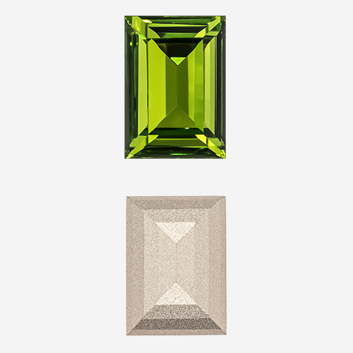 кп14-o Кристалл прямоугольник 14*10мм, olivine