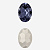 ко14-t Кристалл овал 14*10мм, tanzanite