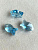 6727 aqua Кристалл "Рыбка" aquamarine 18мм голубой
