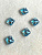 6431-9 aqua shim Кристалл "Ромб" aquamarine shimmer 9мм, голубой с холодным отливом